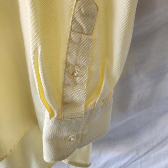 Jack Lypson Signature Shirt 16 L Yellow 100% Cotton Made in Canada 🎉 Host Pick! - Picture 2 of 9